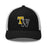 Tomball West High School Tigers Trucker Cap 204 - Black and white