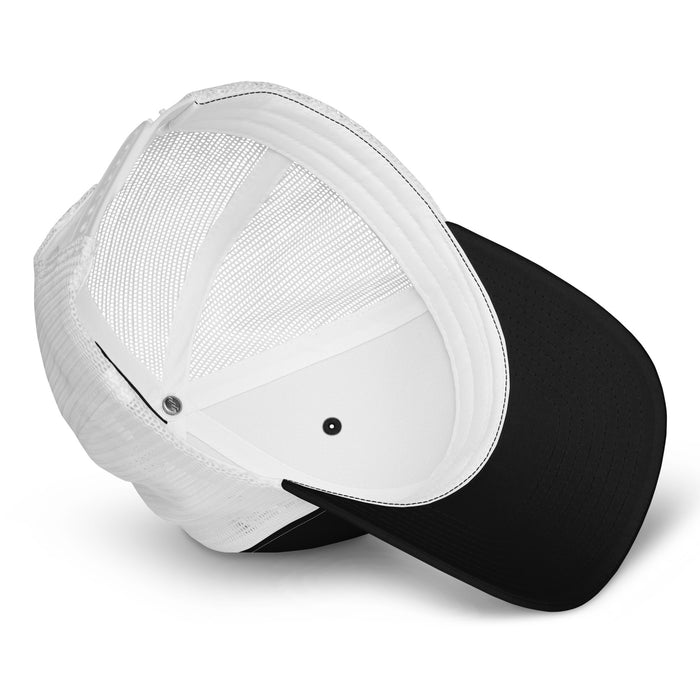 Underside view of Tomball High School Cougars Trucker Cap 211 - black and white