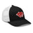 Profile view of Tomball High School Cougars Trucker Cap 211 - black and white