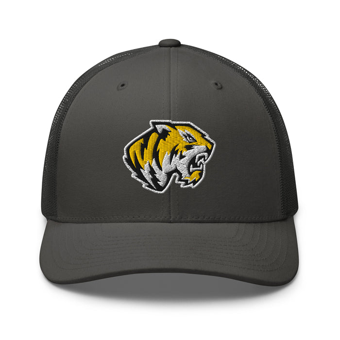 Tomball West High School Tigers Trucker Cap 202 - charcoal