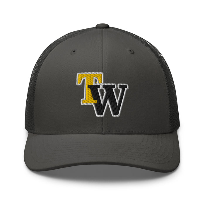 Tomball West High School Tigers Trucker Cap 204 - Charcoal