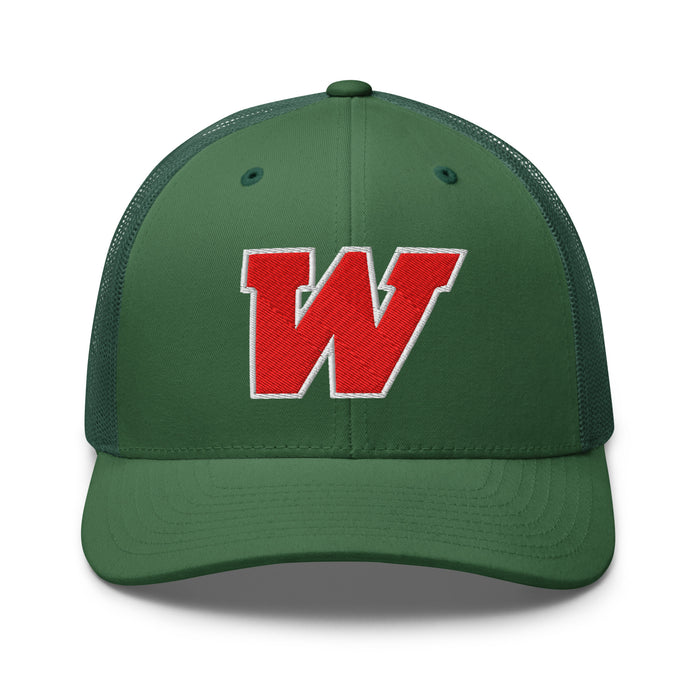 The Woodlands High School Highlanders Evergreen Trucker Cap 207