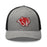 Tomball High School Cougars Trucker Cap 211 - heather grey and black