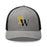 Tomball West High School Tigers Trucker Cap 204 - heather grey and black
