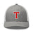 Tomball High School Cougars Trucker Cap 210 - heather grey and white