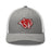 Tomball High School Cougars Trucker Cap 211 - heather grey and white