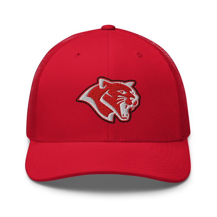 Tomball High School Cougars Trucker Cap 211 - red