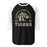 Conroe High School Tigers Unisex 3/4 sleeve Raglan T-shirt 208