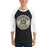 Man wearing Cypress Park High School Tigers Unisex 3/4 sleeve Raglan T-shirt 203