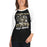 Woman wearing Cypress Park High School Tigers Unisex 3/4 sleeve Raglan T-shirt 205