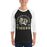 Man wearing Cypress Park High School Tigers Unisex 3/4 sleeve Raglan T-shirt 208