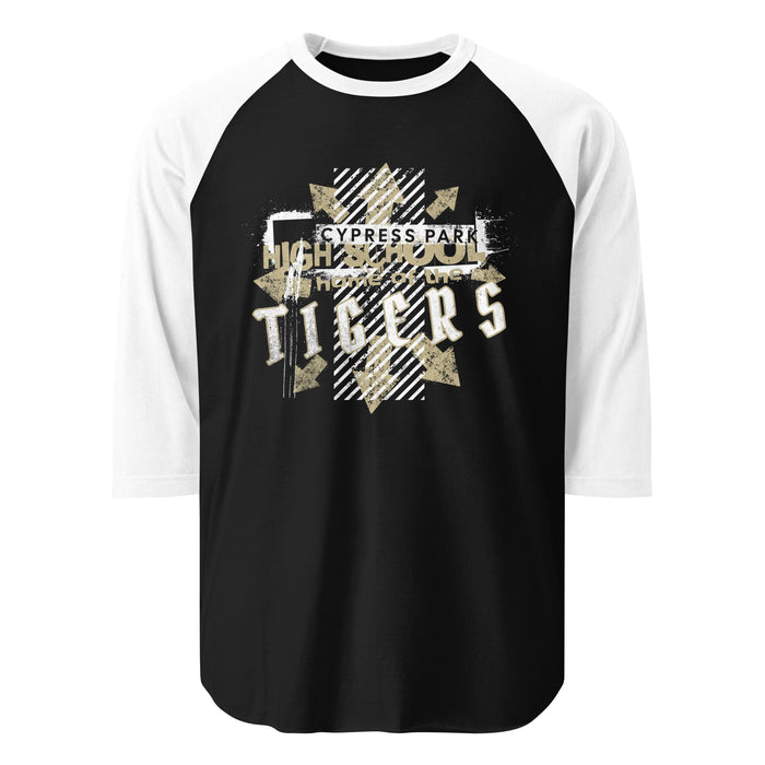 Cypress Park High School Tigers Unisex 3/4 sleeve Raglan T-shirt 210