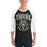 Man wearing Cypress Park High School Tigers Unisex 3/4 sleeve Raglan T-shirt 213