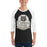 Man wearing Cypress Park High School Tigers Unisex 3/4 sleeve Raglan T-shirt 219