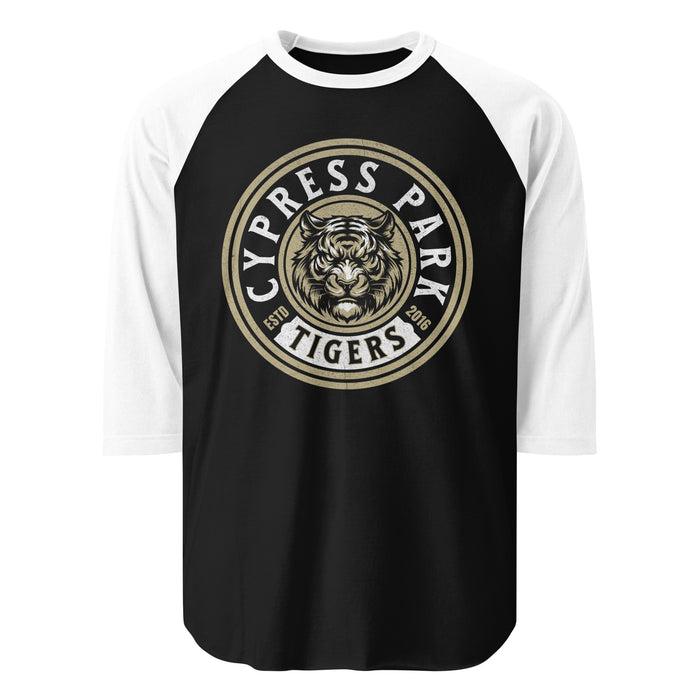 Cypress Park High School Tigers Unisex 3/4 sleeve Raglan T-shirt 220