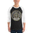 Man wearing Cypress Park High School Tigers Unisex 3/4 sleeve Raglan T-shirt 220