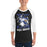 Man wearing New Caney High School Eagles Unisex 3/4 sleeve Raglan T-shirt 205