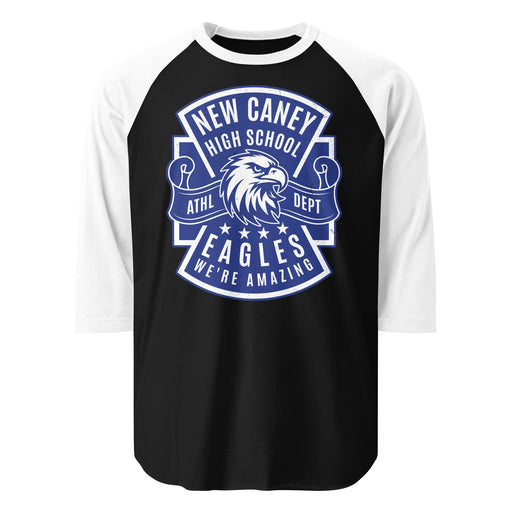 New Caney High School Eagles Unisex 3/4 sleeve Raglan T-shirt 207