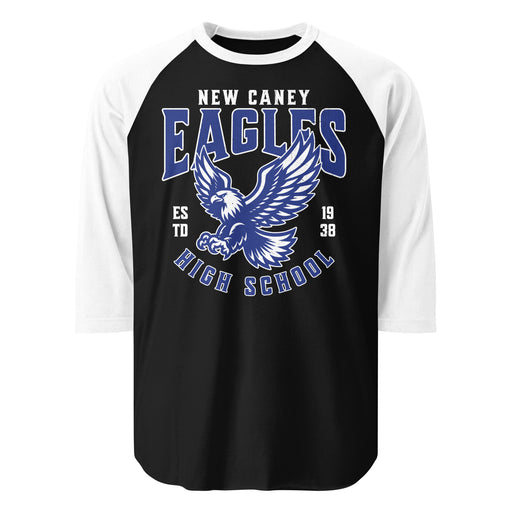 New Caney High School Eagles Unisex 3/4 sleeve Raglan T-shirt 213