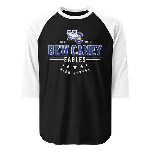 New Caney High School Eagles Unisex 3/4 sleeve Raglan T-shirt 217