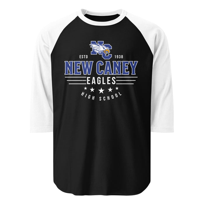 New Caney High School Eagles Unisex 3/4 sleeve Raglan T-shirt 217