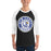 Man wearing New Caney High School Eagles Unisex 3/4 sleeve Raglan T-shirt 220