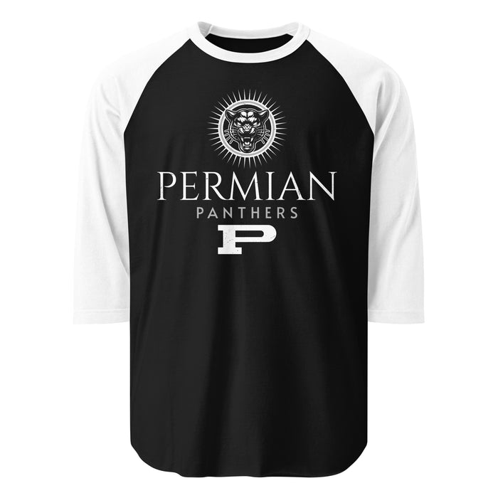 Permian High School Panthers Unisex 3/4 sleeve Raglan T-shirt 200