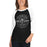 Woman wearing Permian High School Panthers Unisex 3/4 sleeve Raglan T-shirt 201