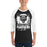 Man wearing Permian High School Panthers Unisex 3/4 sleeve Raglan T-shirt 205