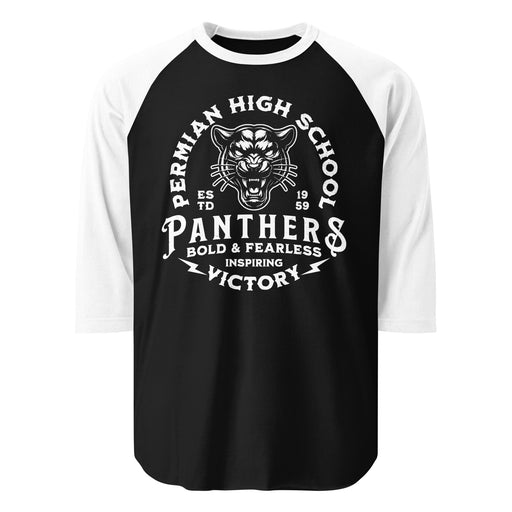 Permian High School Panthers Unisex 3/4 sleeve Raglan T-shirt 206