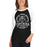 Woman wearing Permian High School Panthers Unisex 3/4 sleeve Raglan T-shirt 206