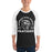 Man wearing Permian High School Panthers Unisex 3/4 sleeve Raglan T-shirt 208