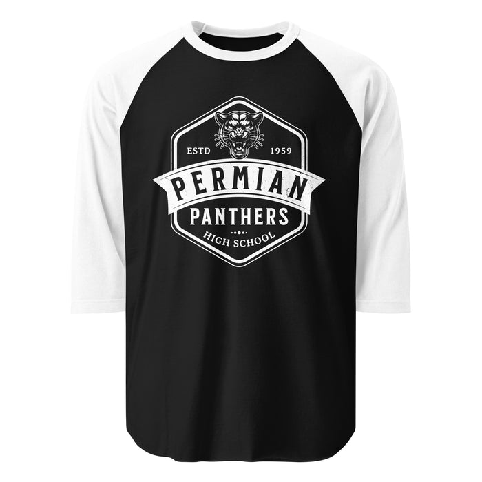 Permian High School Panthers Unisex 3/4 sleeve Raglan T-shirt 209