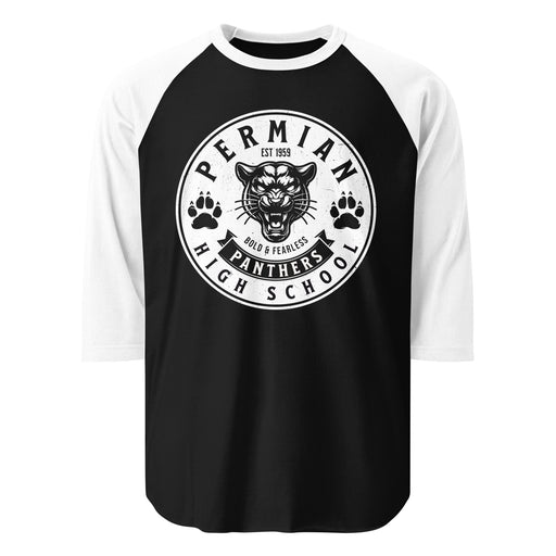 Permian High School Panthers Unisex 3/4 sleeve Raglan T-shirt 215