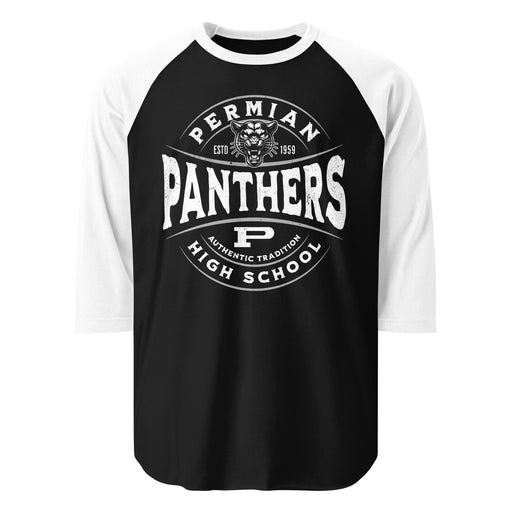 Permian High School Panthers Unisex 3/4 sleeve Raglan T-shirt 218