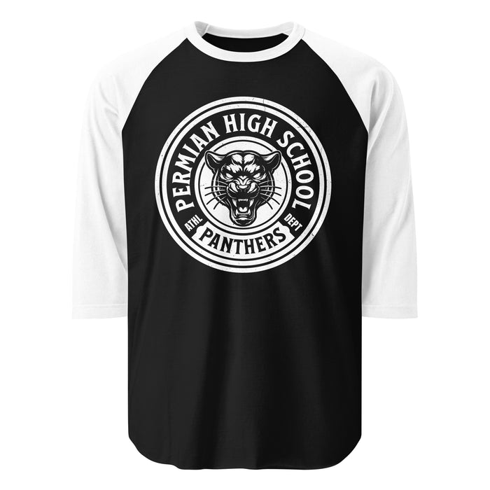 Permian High School Panthers Unisex 3/4 sleeve Raglan T-shirt 220