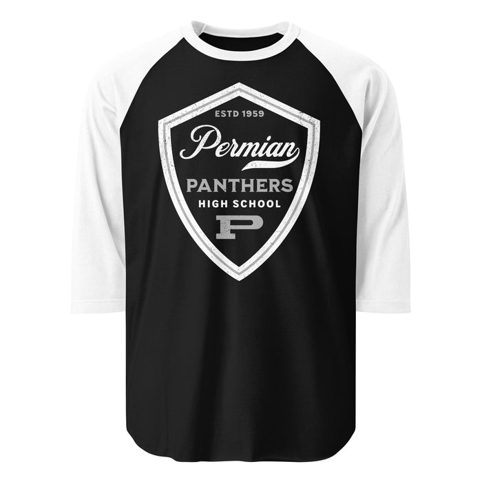 Permian High School Panthers Unisex 3/4 sleeve Raglan T-shirt 225