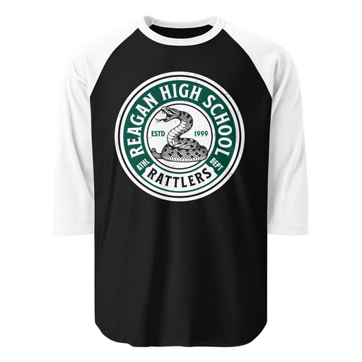 Reagan High School Rattlers Unisex 3/4 sleeve Raglan T-shirt 220