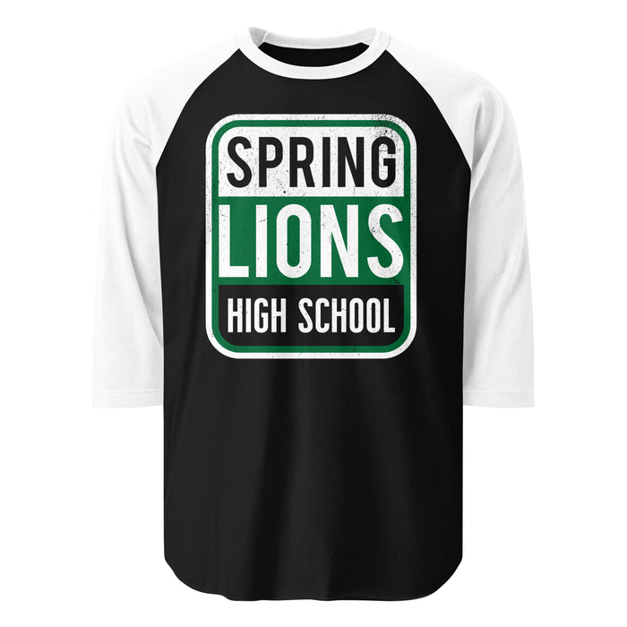 High School Lions Unisex 3/4 sleeve Raglan T-shirt 001