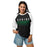 Student wearing Spring High School Lions Unisex 3/4 sleeve Raglan T-shirt 024