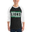 Man wearing Spring High School Lions Unisex 3/4 sleeve Raglan T-shirt 098