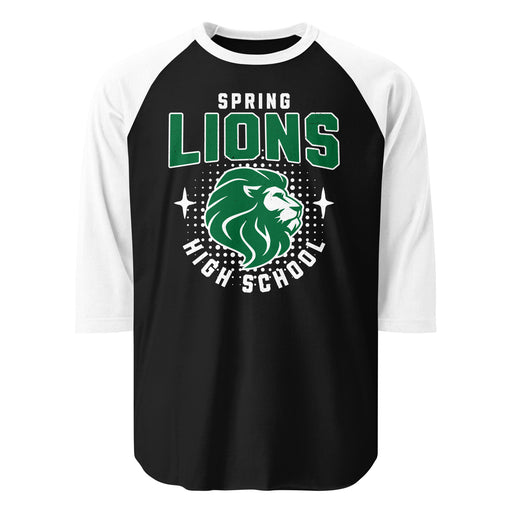 Spring High School Lions Unisex 3/4 sleeve Raglan T-shirt 204