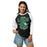 Student wearing Spring High School Lions Unisex 3/4 sleeve Raglan T-shirt 204