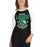 Woman wearing Spring High School Lions Unisex 3/4 sleeve Raglan T-shirt 204