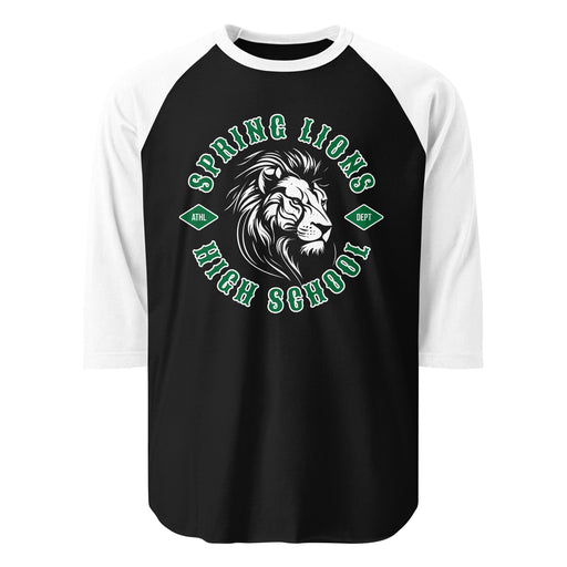 Spring High School Lions Unisex 3/4 sleeve Raglan T-shirt 205