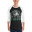 Man wearing Spring High School Lions Unisex 3/4 sleeve Raglan T-shirt 208