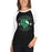 Woman wearing Spring High School Lions Unisex 3/4 sleeve Raglan T-shirt 214