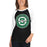 Woman wearing Spring High School Lions Unisex 3/4 sleeve Raglan T-shirt 216