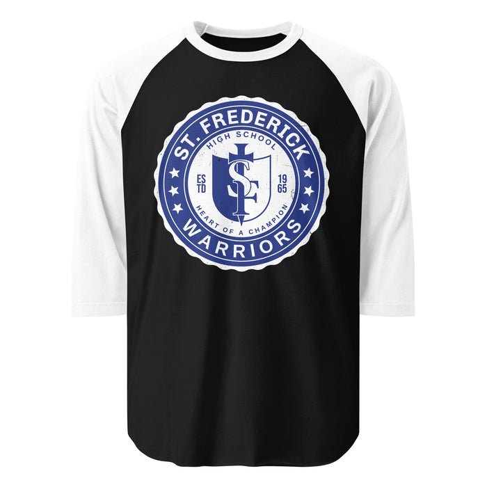 St. Frederick High School Warriors Unisex 3/4 Sleeve Raglan T-shirt 216