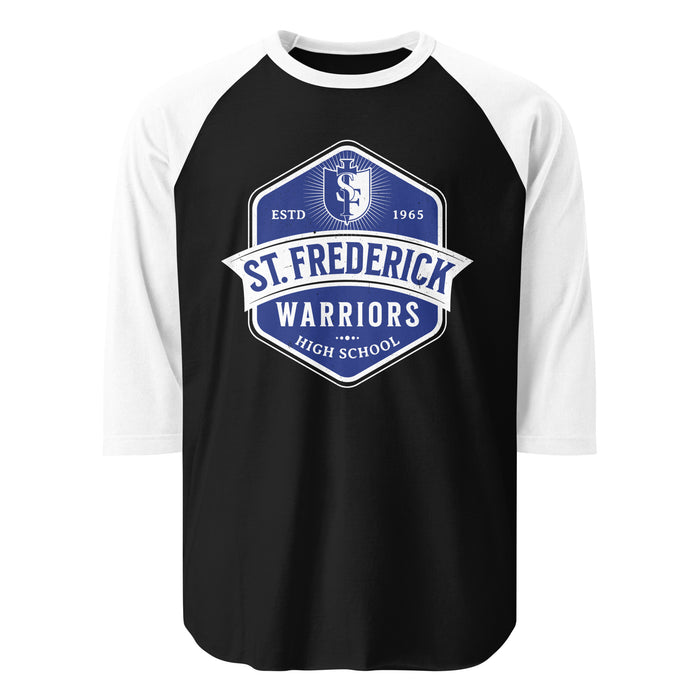 St. Frederick High School Warriors Unisex 3/4 Sleeve Raglan T-shirt 209